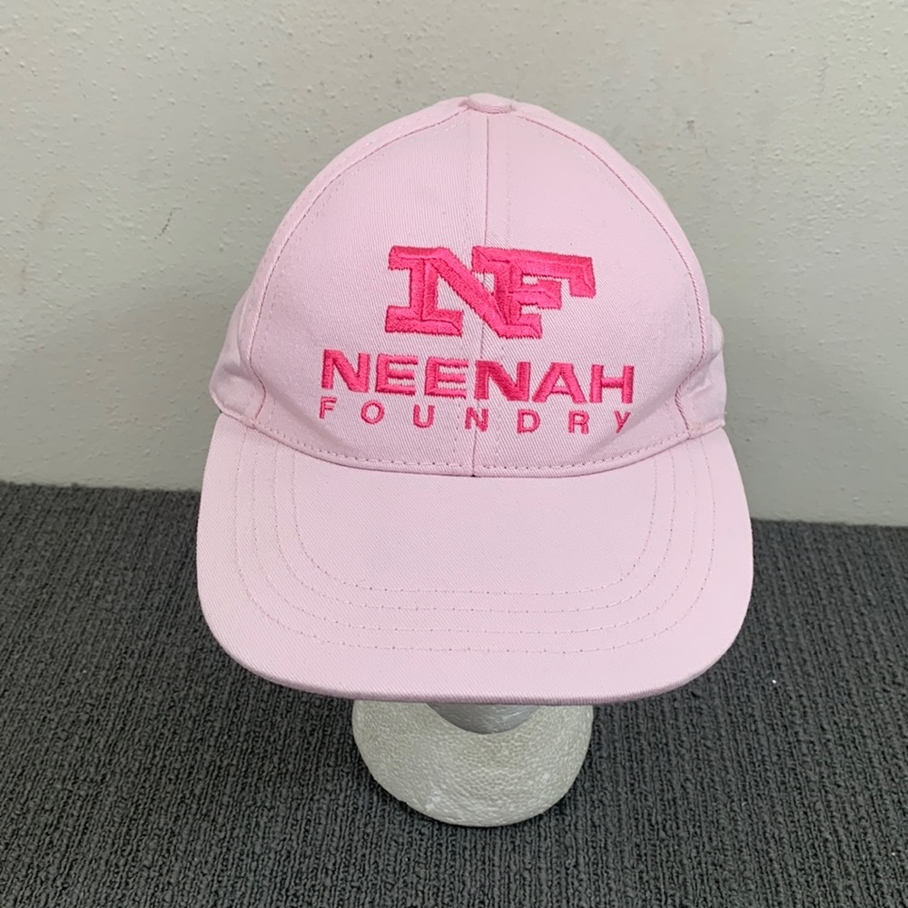 Neenah Foundry Baseball Hat Womens Adjustable Pink Strapback Cap Competition